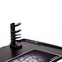 Papírenské zboží - ULTRADESK Herný stôl INVADER - BLACK, 120x64 cm, 75 cm, podsvietený, s XL podložkou pod myš, držiak slúchadiel aj nápojov