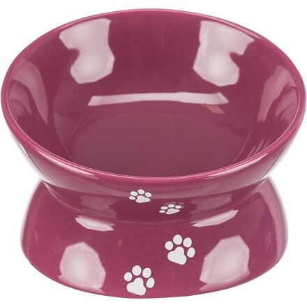 Papírenské zboží - Zvýšená ergonomická keramická miska, 0.15 l/o 13 cm, vínová 