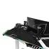 Papírenské zboží - ULTRADESK Herný stôl FORCE SNOW - biely, 166x70 cm, 76.5 cm, s XXL podložkou pod myš, držiak slúchadiel aj nápojov, RGB podsvieten