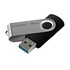 Papírenské zboží - Goodram USB flash disk, USB 3.0 (3.2 Gen 1), 16GB, UTS3, čierny, UTS3-0160K0R11, USB A, s otočnou krytkou
