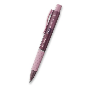Papírenské zboží - Kuličkové pero Faber-Castell Poly Ball View XB,růžová