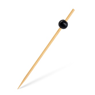 Papírenské zboží - Fingerfood bodec (bambusový FSC 100%) Perla černá 12cm [100 ks]