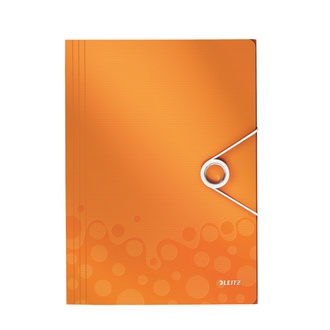 Papírenské zboží - Desky na spisy Leitz WOW, PP, oranžová