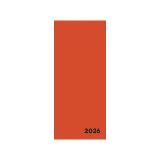 Papírenské zboží - Diář PVC měsíční 2026 VERDE cihlová