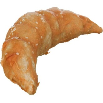 Papírenské zboží - Denta Fun Chicken Croissant, rohlík z buvolí kůže v kuřecím mase 11 cm, 80g 