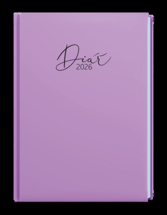 Papírenské zboží - Týdenní diář - Prokop - Pastel - B6 - fialová