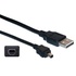 Papírenské zboží - Kábel USB (2.0), USB A M- 4 pin M, 1.8m, čierny