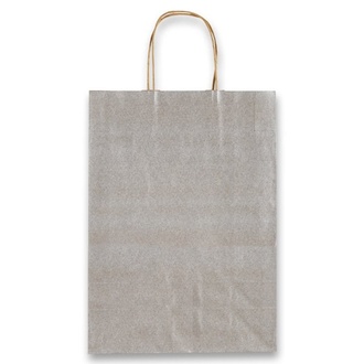 Papírenské zboží - Dárková taška Allegra stříbrná, XS