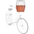 Papírenské zboží - Prepravný kôš na bicykel s drôtenou kabínou 44x48x33cm, bez vankúša (max. 5 kg)