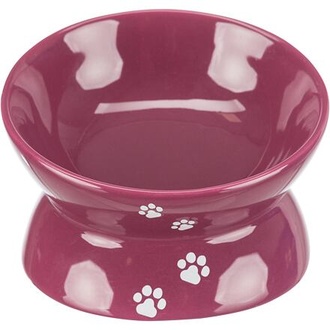 Papírenské zboží - Zvýšená ergonomická keramická miska, 0.15 l/o 13 cm, vínová 