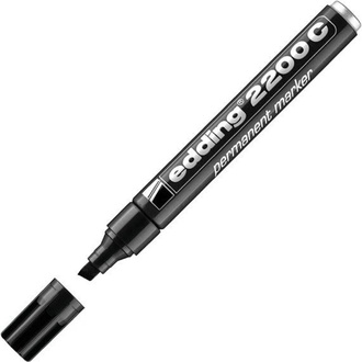 Papírenské zboží - Permanentní popisovač "2200", černý, 1-5mm, klínový hrot, EDDING