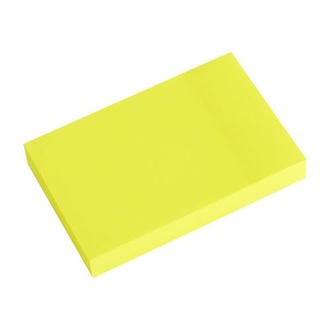 Papírenské zboží - Samolepící bloček 51x76 NEON žlutý