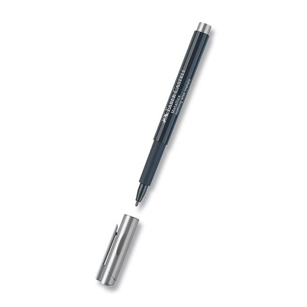 Papírenské zboží - Popisovač Faber-Castell Metallics stříbrná
