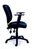 Papírenské zboží - Manažérska stolička, textilná, čierna základňa, MaYAH Active, čierna