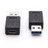 Papírenské zboží - USB (3.0) Redukcia, USB (3.0), USB A (3.0) M-USB C (3.1) F, 0, čierna, plastic bag, plastová, 5 Gbps