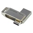 Papírenské zboží - Goodram USB flash disk, USB 3.0 (3.2 Gen 1), 64GB, ODA3, strieborný, ODA3-0640S0R11, USB A / USB C, s otočnou krytkou