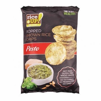 Papírenské zboží - Rýžové chipsy, pesto, 60 g, RICE UP