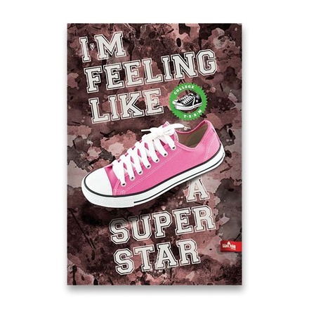 Papírenské zboží - Záznamní kniha Premium Sneakers A4, linkovaná, 96 listů, mix motivů
