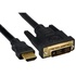 Papírenské zboží - Video kábel DVI (18+1) M - HDMI M, 2m, pozlatené konektory, čierna, Logo