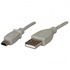 Papírenské zboží - Kábel USB (2.0), USB A M - USB mini M (5 pin), 3m, čierny