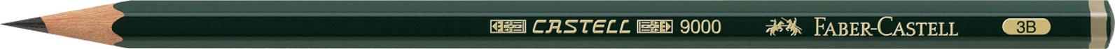 Papírenské zboží - Grafitová ceruzka Castell 9000, 3B, Faber-Castell 119003