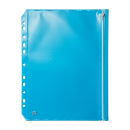 Papírenské zboží - Psaníčko se zipem A4 eurozávěs modrá