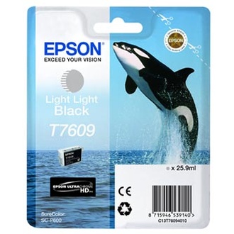 Papírenské zboží - Epson originální ink C13T76094010, T7609, light light black, 25,9ml, 1ks, Epson SureColor