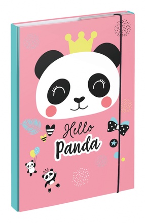 Papírenské zboží - BAAGL Desky na školní sešity A4 Panda