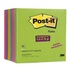 Papírenské zboží - Samolepiaci bloček, 76x76 mm, 100 lístkov, 3M POSTIT Super Sticky, mix farieb
