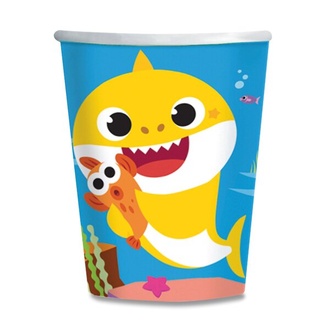 Papírenské zboží - Papírové kelímky Baby Shark objem 0,25l, 8ks