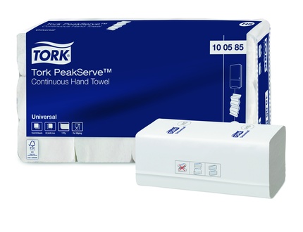 Papírenské zboží - Papírové navazující ručníky TORK 100585 PeakServe bílá H5 [4 920 ks]