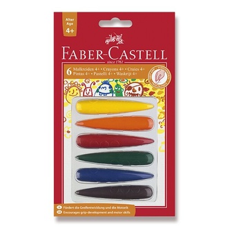 Papírenské zboží - Pastelky Faber-Castell 120404 plastové 6 barev