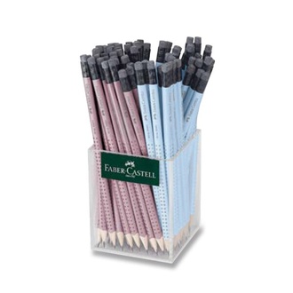Papírenské zboží - Grafitová tužka Faber-Castell Grip 2001 s pryží stojánek, 72 ks