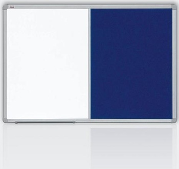 Papírenské zboží - Kombinovaná tabule 90x120 filc šedý/magnet., rám ALU23