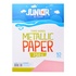 Papírenské zboží - Dekoračný papier A4 10 ks ružový metallic 250 g