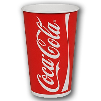 Papírenské zboží - Papírový kelímek Coca Cola 0,3 l [100 ks]