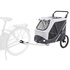 Papírenské zboží - Vozík za bicykel s funkciou rýchleho skladania L 74 x 95 x 103/143 cm, nosnosť max. 30 kg, sivý