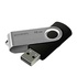 Papírenské zboží - Goodram USB flash disk, USB 2.0, 16GB, UTS2, čierny, UTS2-0160K0R11, USB A, s otočnou krytkou