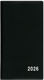 Papírenské zboží - Měsíční diář - Františka - PVC - černá