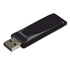 Papírenské zboží - Verbatim USB flash disk, USB 2.0, 64GB, Slider, čierny, 98698, USB A, s výsuvným konektorom