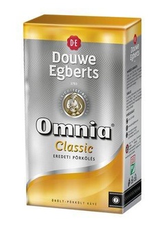 Papírenské zboží - Káva mletá, pražená, vakuově balené, 250 g, DOUWE EGBERTS "Omnia"
