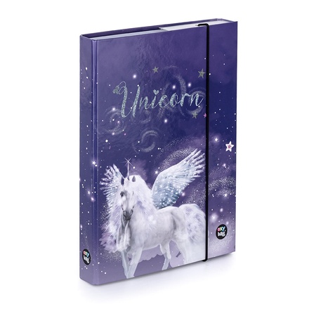 Papírenské zboží - Box na sešity A5 Unicorn-pegas