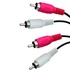 Papírenské zboží - Audio kábel 2x CINCH M - 2x CINCH M, CINCH, 1.5m, čierna, Logo, blister