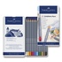 Papírenské zboží - Akvarelové pastelky Faber-Castell Goldfaber Aqua plechová krabička, 12 farieb