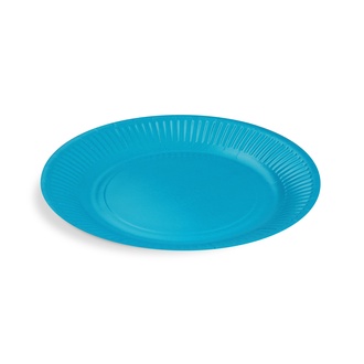Papírenské zboží - Papírový talíř (FSC Mix) světle modrý průměr 23cm [10 ks]