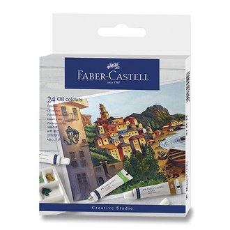 Papírenské zboží - Olejové barvy Faber-Castell 24 barev, tuba 9 ml