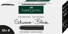 Papírenské zboží - Náhradné atramentové bombičky, čierna farba Faber-Castell 185507