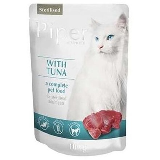 Papírenské zboží - PIPER CAT kapsička pro sterilizované kočky, s tuňákem 100g 