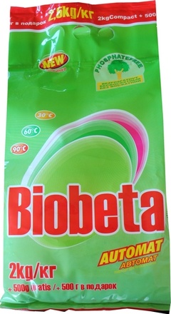 Papírenské zboží - BIOBETA Automat Compact prací prášek 2,5kg