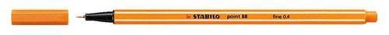 Papírenské zboží - Liner "Point 88", oranžová, 0,4 mm, STABILO
